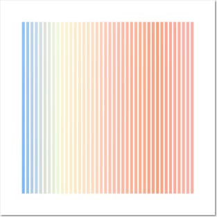 Beautiful Pastel Lines Posters and Art